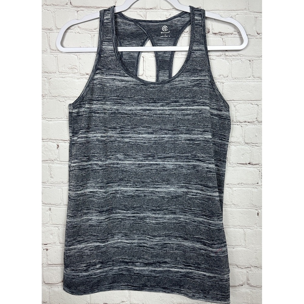 Champion Sports Activewear blue‎ sleeveless tank top shirt stretch, sz S, GUC